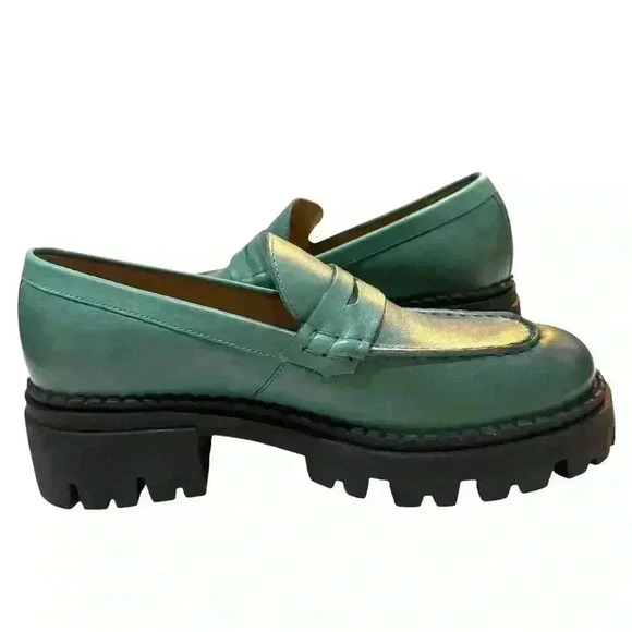 Free People Lyra Lug Sole Loafers Women EU 39.5 US 9-9.5 - Picture 3 of 14